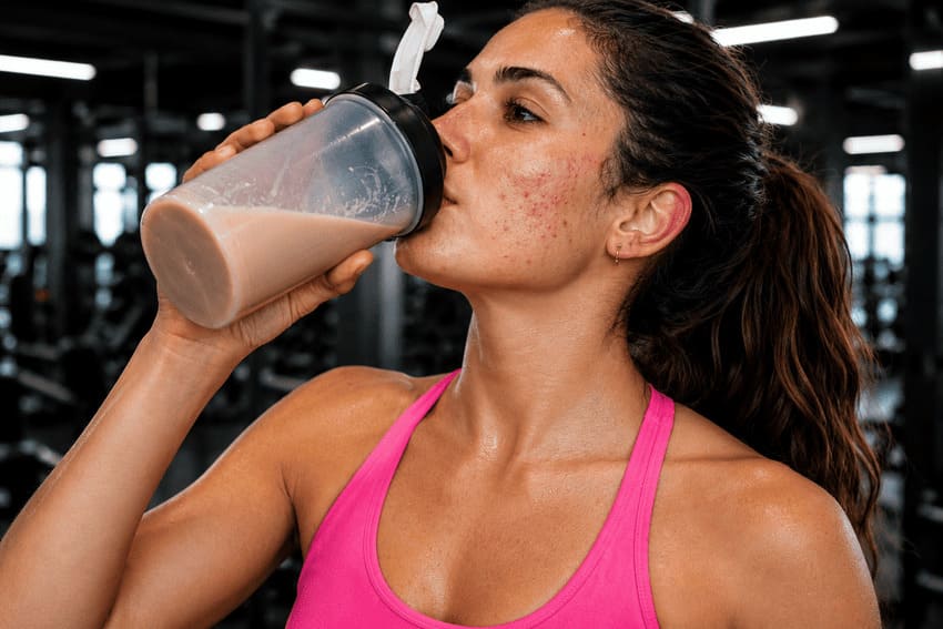 Creatina y otros suplementos: ¿afectan a la rosácea?